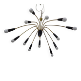 Large Italian Spider Ceiling Lamp, 1950s