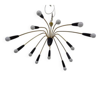 Large Italian Spider Ceiling Lamp, 1950s