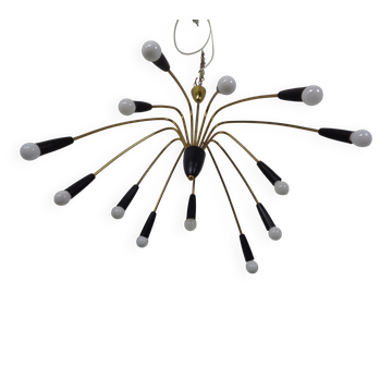 Large Italian Spider Ceiling Lamp, 1950s