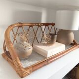 Vintage bamboo shelf