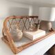 Vintage bamboo shelf