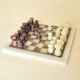Onyx and marble chess set