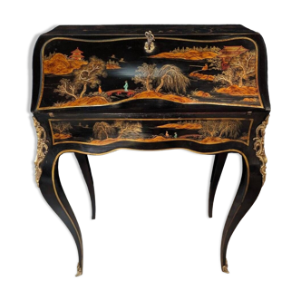Louis XV Style Sloping Desk In Chinese Lacquer