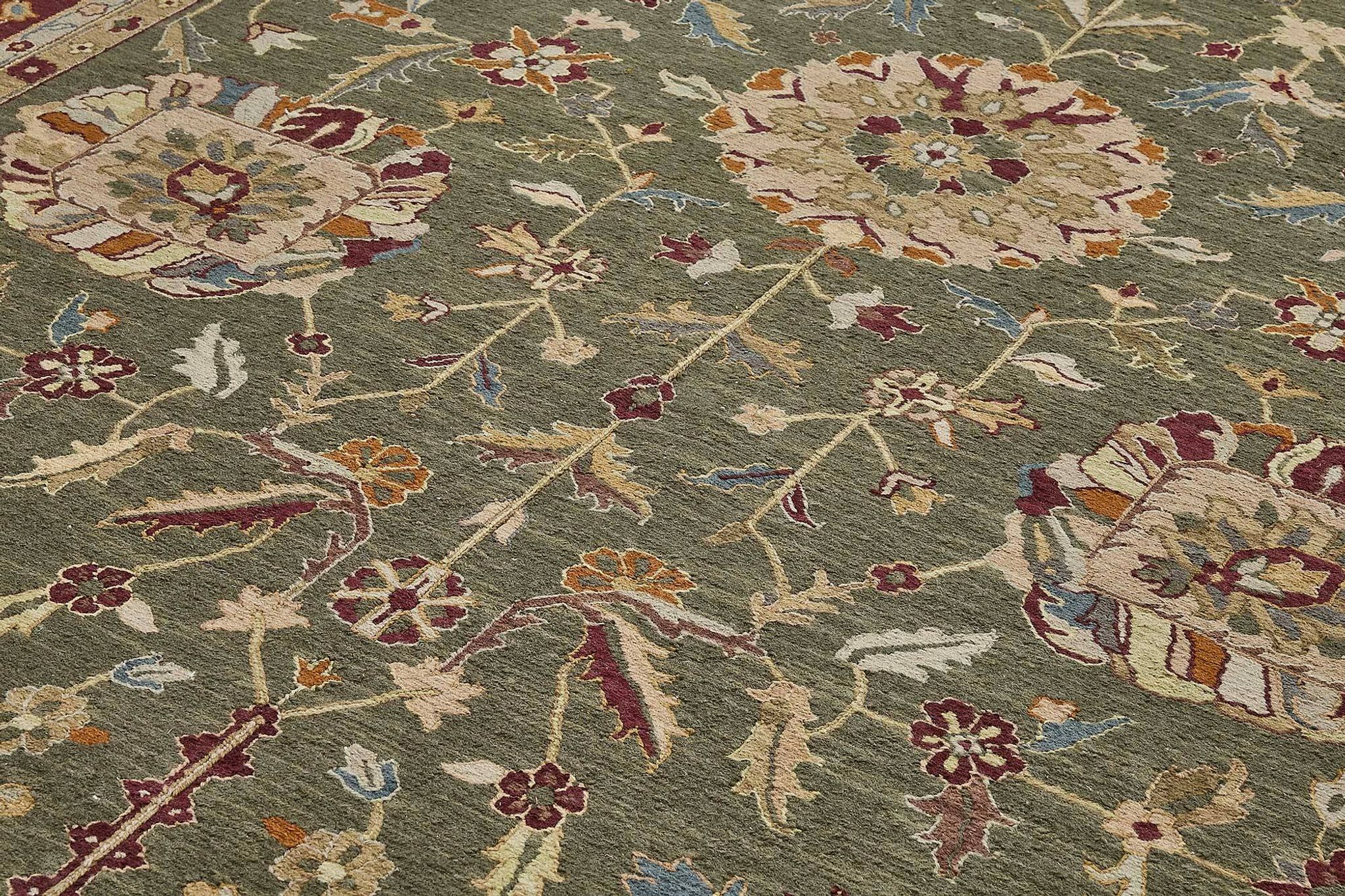 Turkish Handknotted Wool Oushak Rug 300 cm x 410 cm