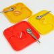 3 sets of Amboss Party Palette & spork, plate & spoon & fork, Austria, 1970s