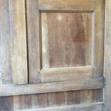 Front of old double door walnut cabinet