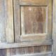 Double door antique wardrobe front in walnut.