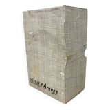 Crystal d’arques chiseled hexagonal vase