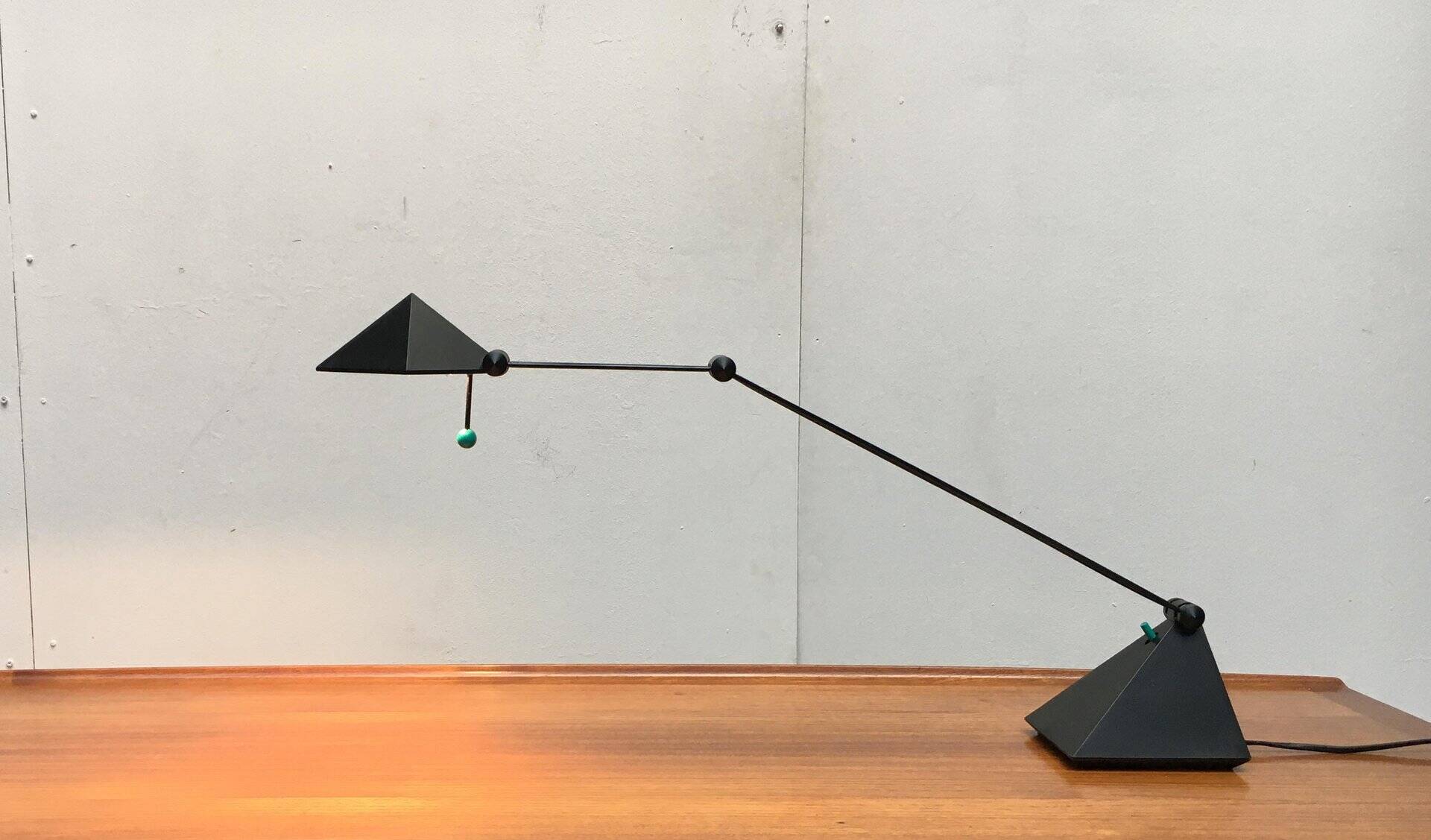 Vintage German postmodern table lamp by Lungean + Pellmann for Brilliant Leuchten