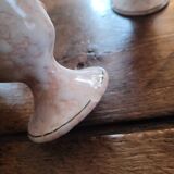 Set of 6 marbled earthenware mazagrans Salins 70's