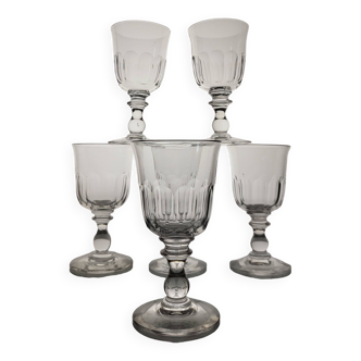 6 Baccarat/Saint Louis Cristal wine glasses