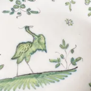 Plat ovale chantourné en faïence de Martres-Tolosane, XIXe siècle