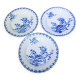 3 flat plates Gien Chardons service (3)