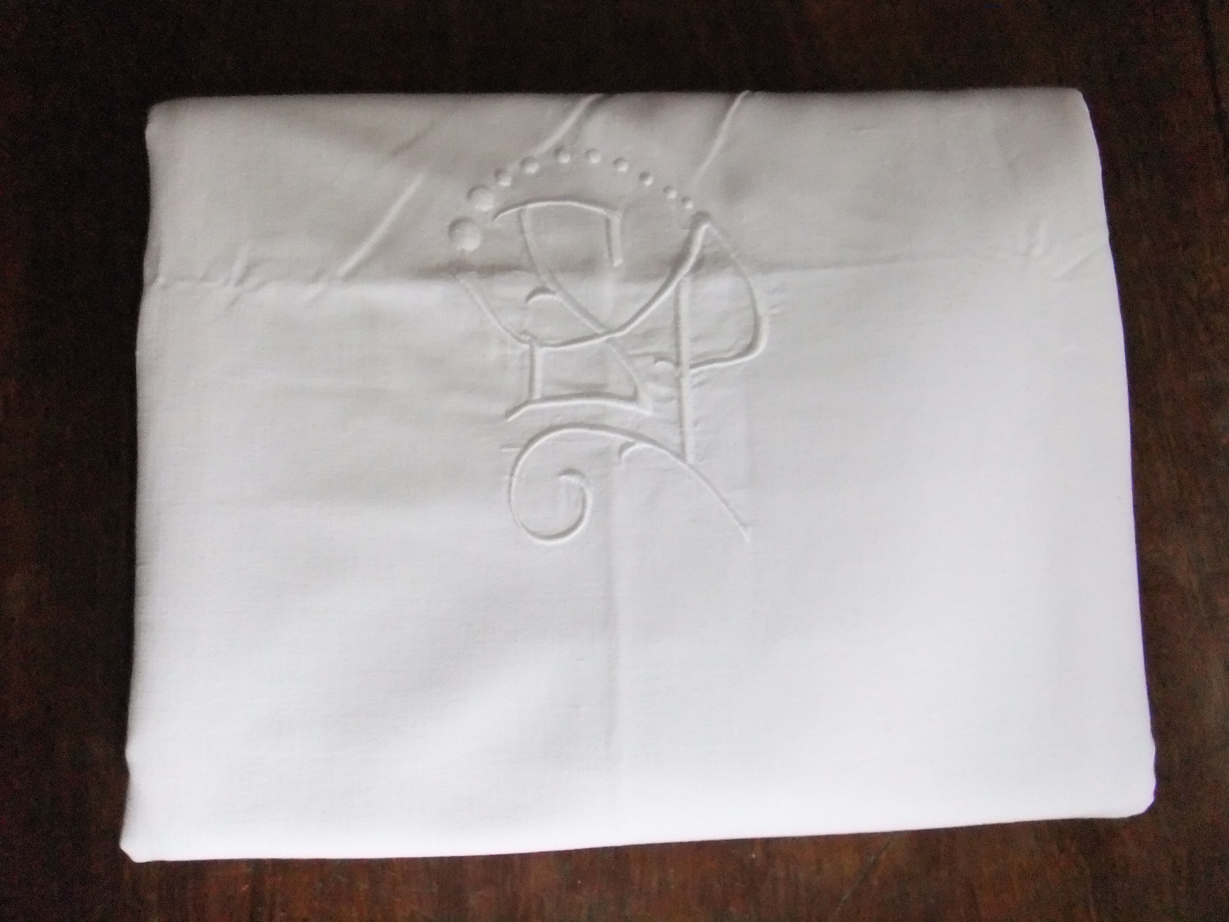 Old sheet linen curtain hanging