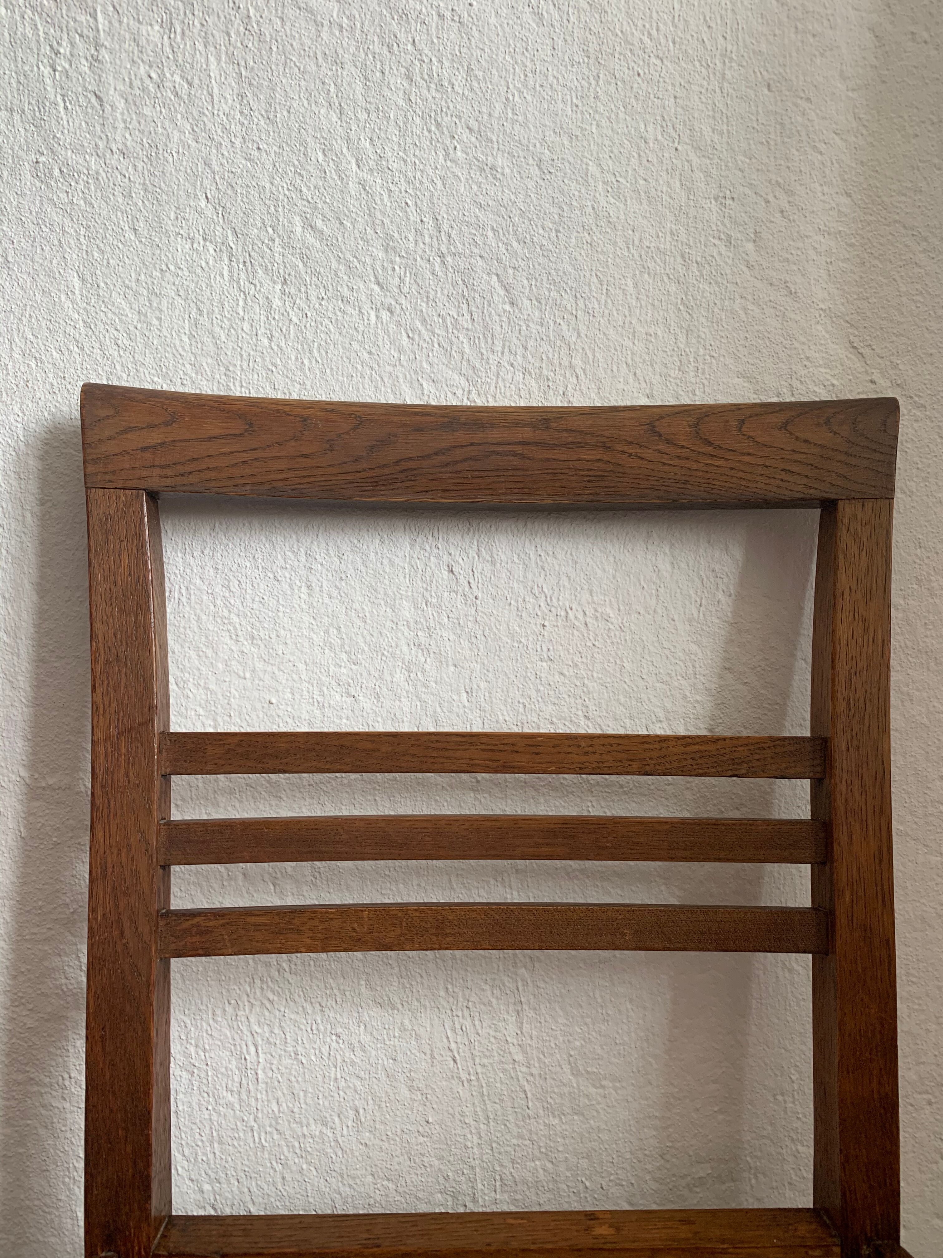 6 chairs era solid oak reconstruction