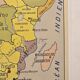 Old geography map school map 1960