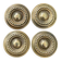 set of 4 antique solid brass handles
