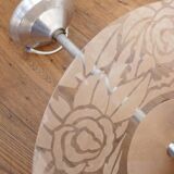 Lustre Art Déco rose