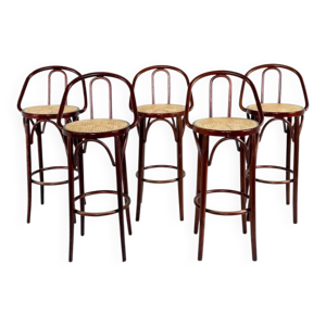 5 chaises de bar vintage