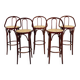5x vintage rattan barstool, style Thonet ‘60