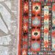 Vintage silk and cotton rug - 142 x 84cm