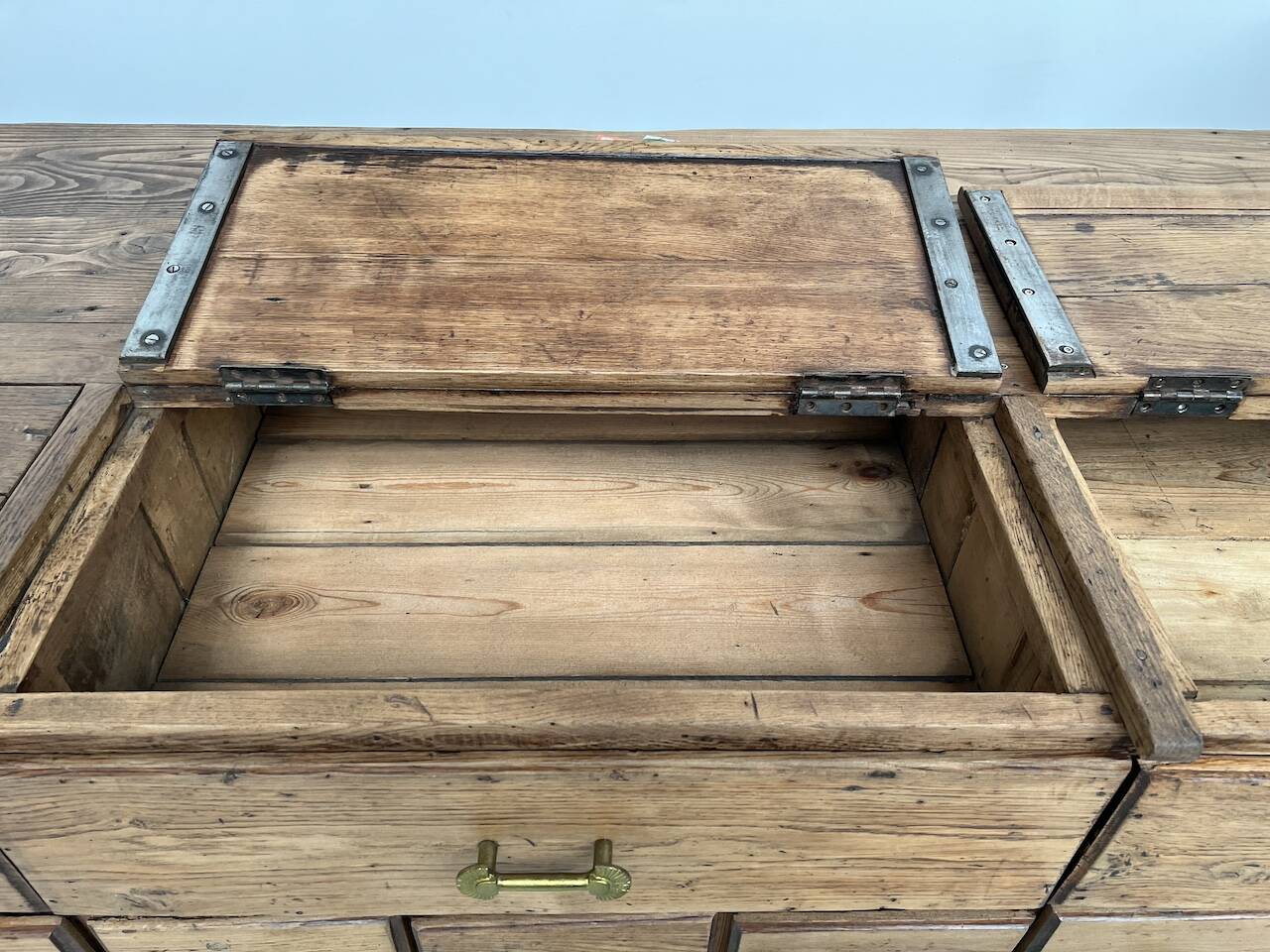 Old trade furniture with oak drawers XL format