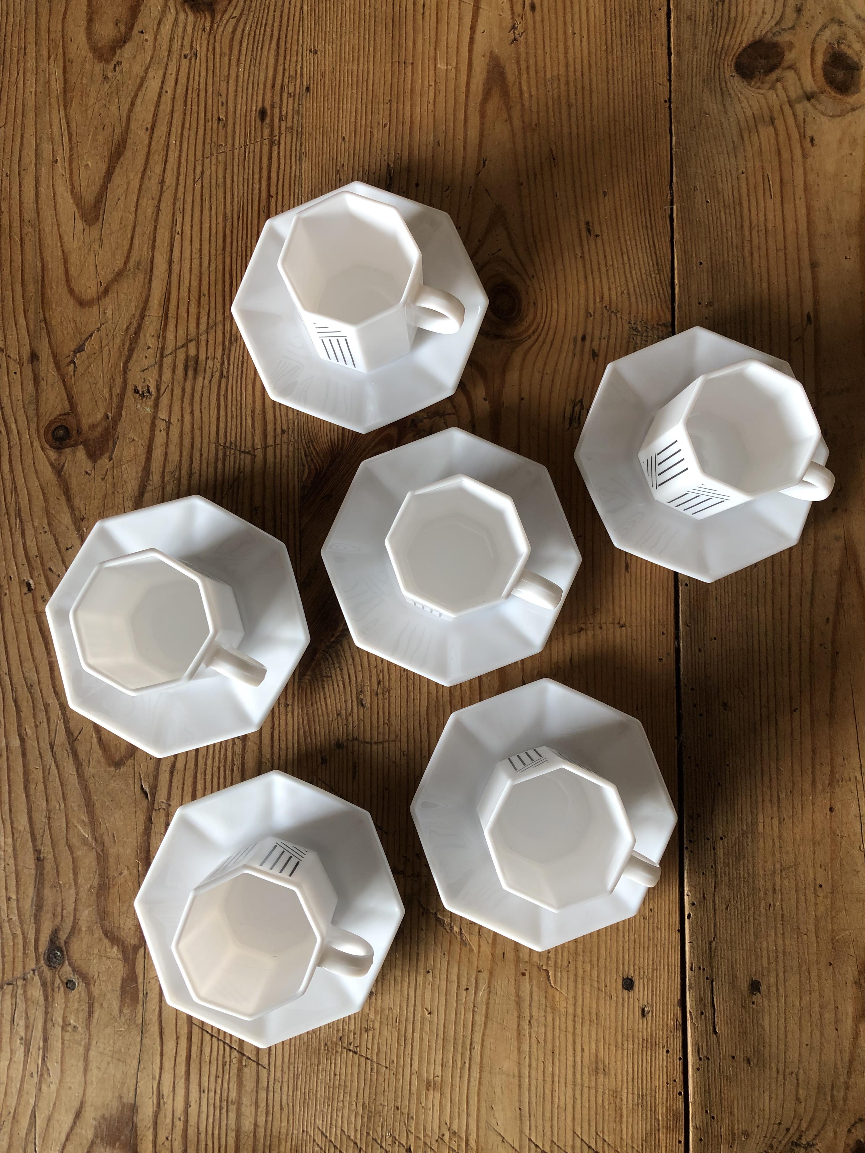 Lot de 6 tasses à café Arcopal