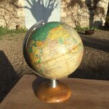 World map 1950s Girard and Barrere