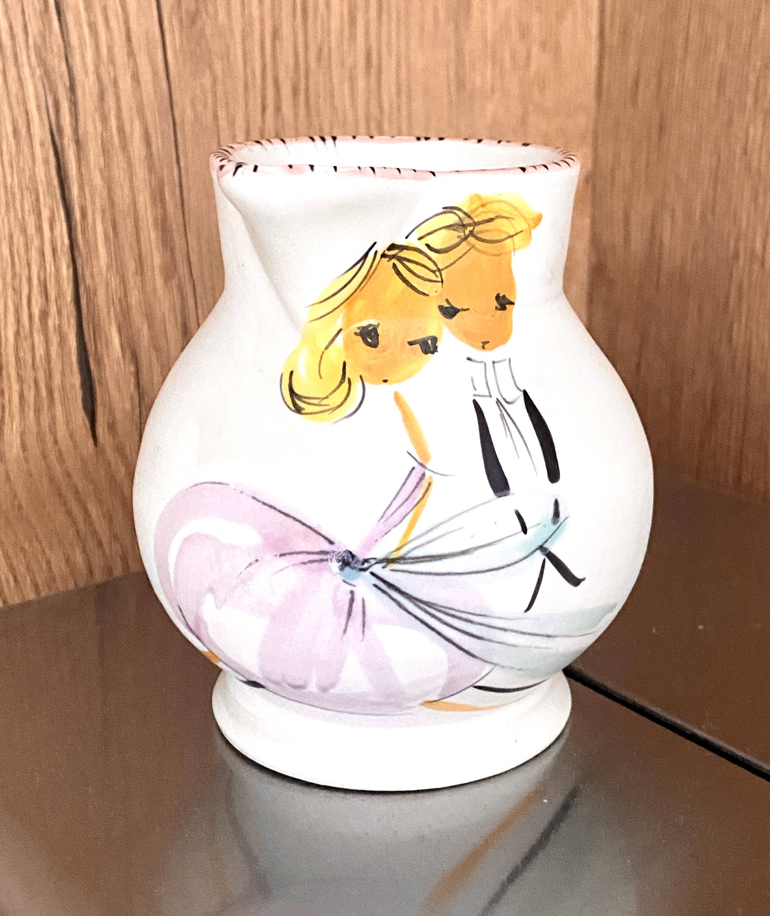 Duo tea or coffee service by the Cerenne workshop in Vallauris, circa 1955