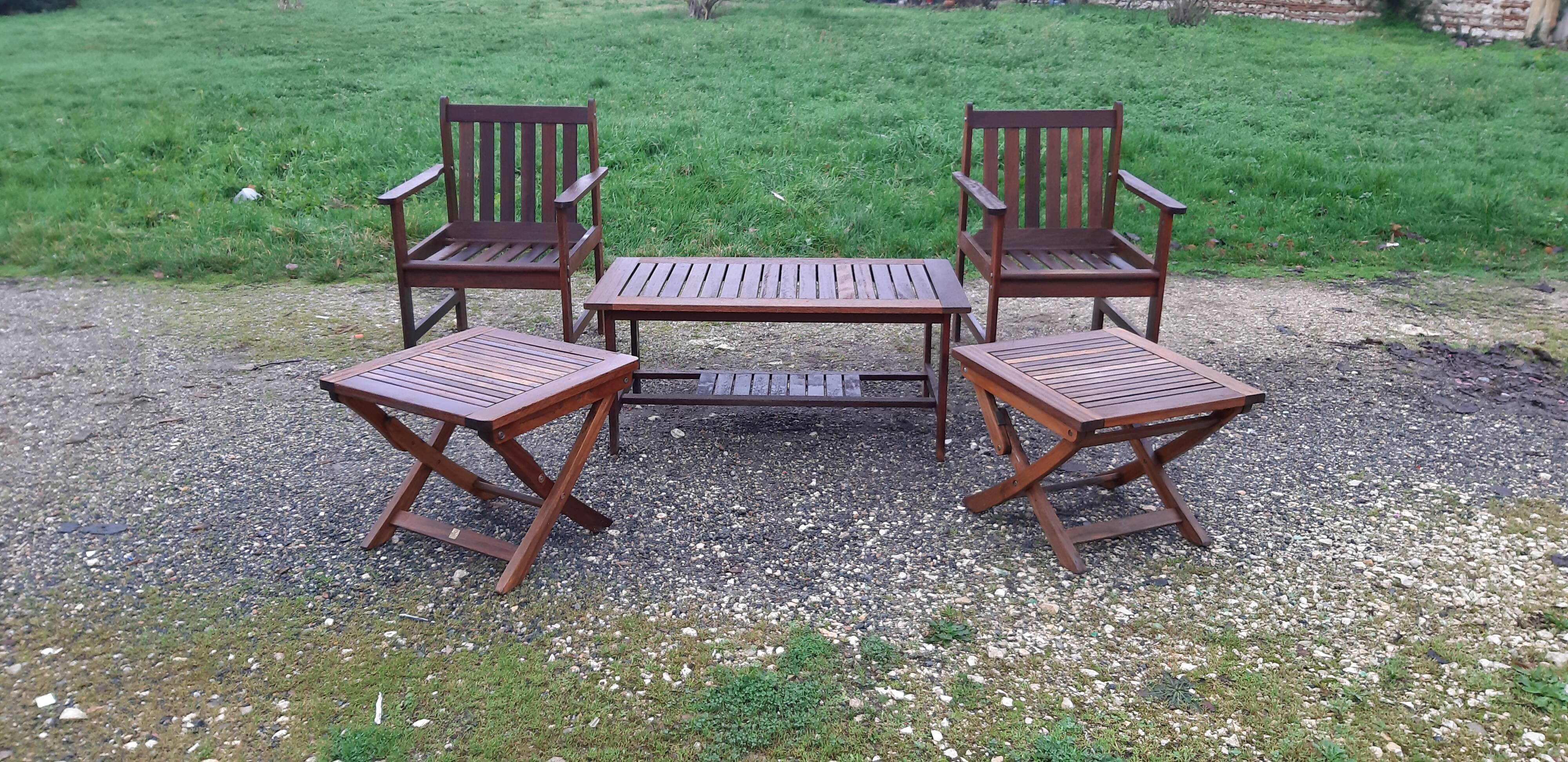 Garden furniture in exotic wood brand: fsc