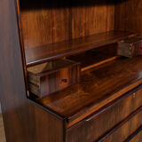 Bibliothèque en palissandre du milieu du siècle