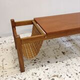 Coffee table with magazine rack