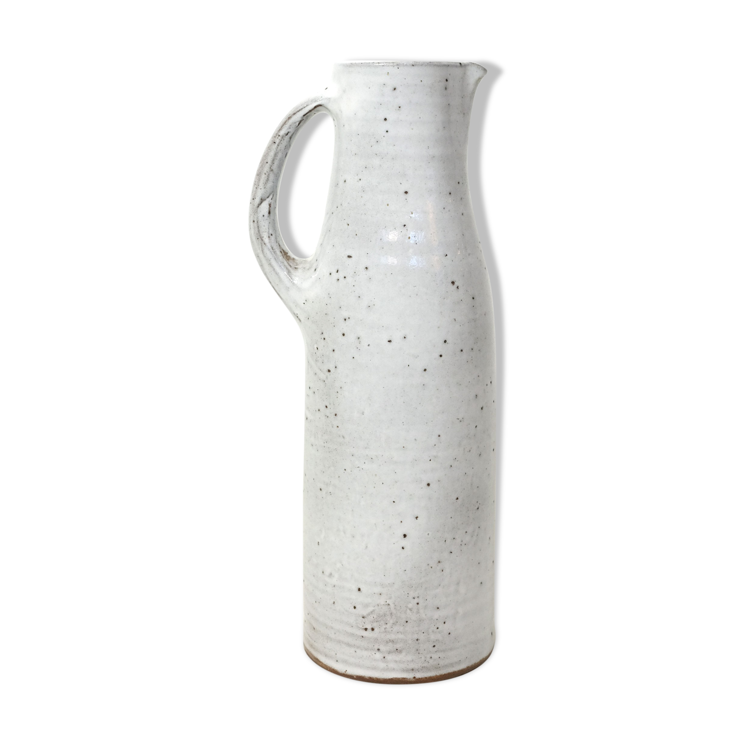 Jeanne and Norbert Pierlot, pitcher in enamelled stoneware, 30cm.