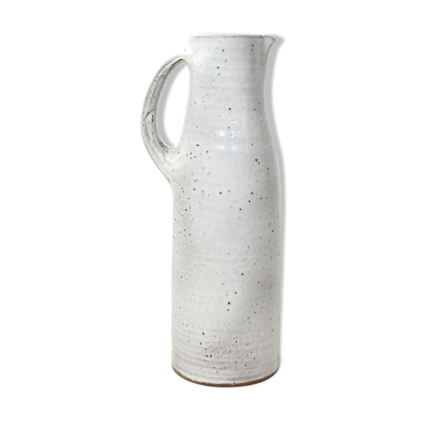 Pichet en grès émaillé, 30cm, jeanne et norbert pierlot