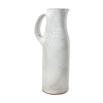 Jeanne and Norbert Pierlot, pitcher in enamelled stoneware, 30cm.