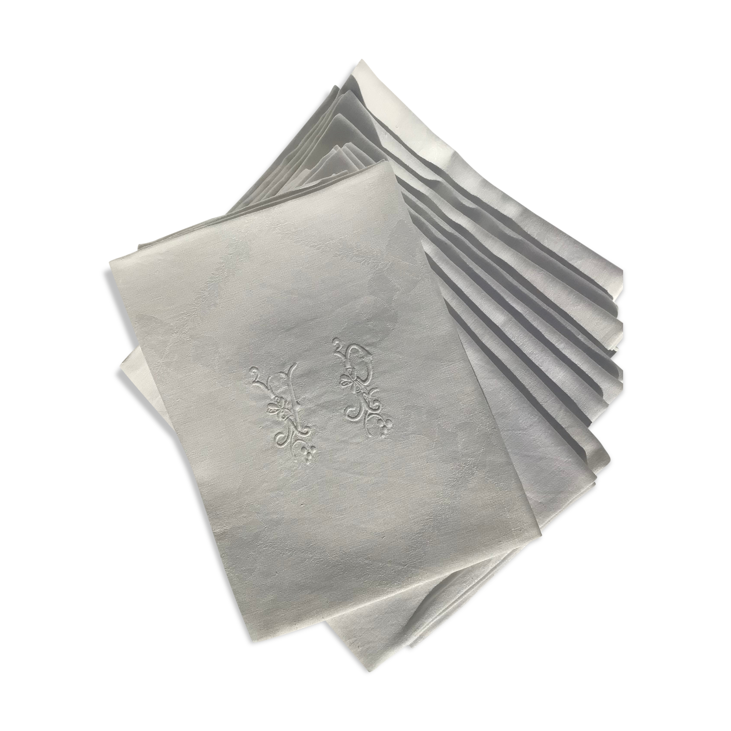 9 towels VP damask 87x72cm patterns ribbons