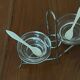 Antique condiment server – Salt / Pepper in silver-plated metal