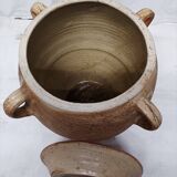 Terracotta jar with lid