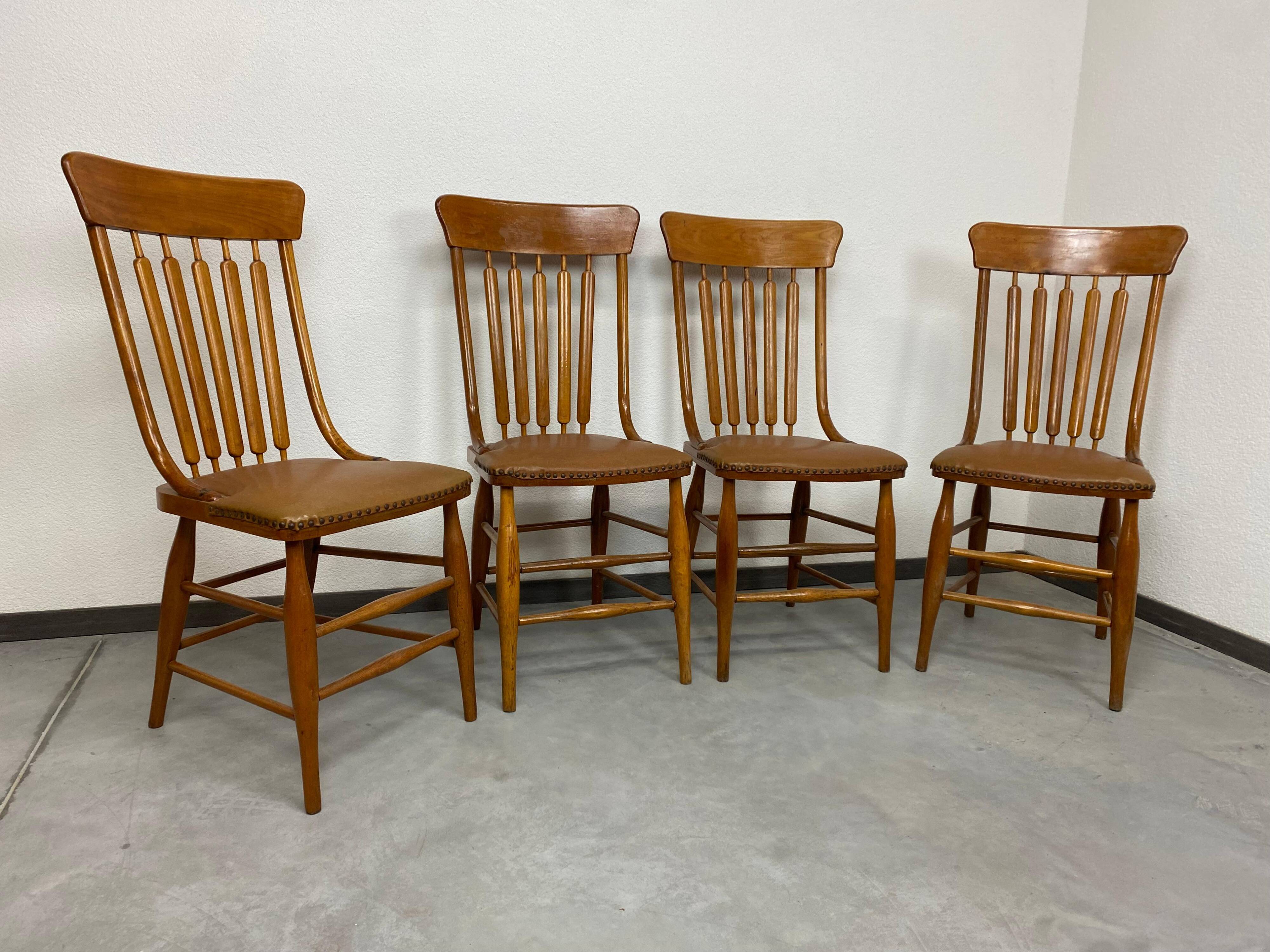 Chaises de salle à manger dans le style d'Adolf Loos