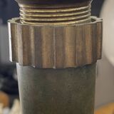 Art deco table lamp, jean perzel (73cm) no. 516 bronze opaline glass 1936