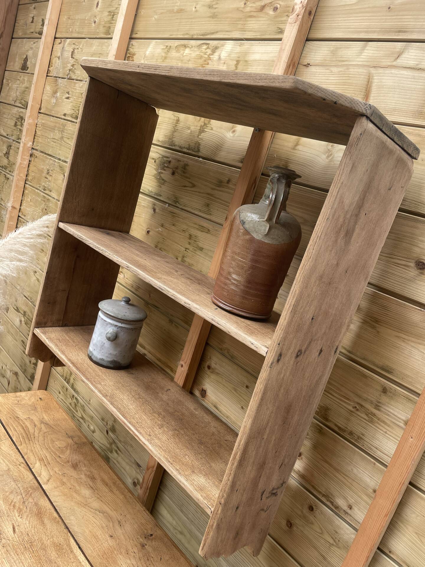 Solid wood shelf