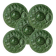 Set of 5 antique barbotine plates decorated with artichokes.