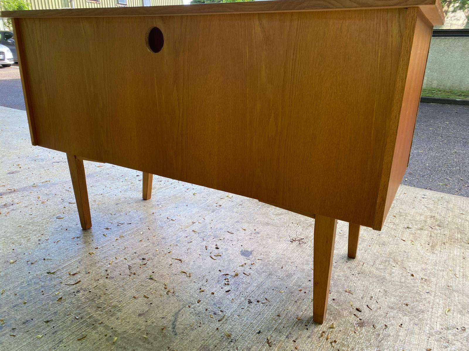 Scandinavian wooden desk from the 50s/60s, 120cm