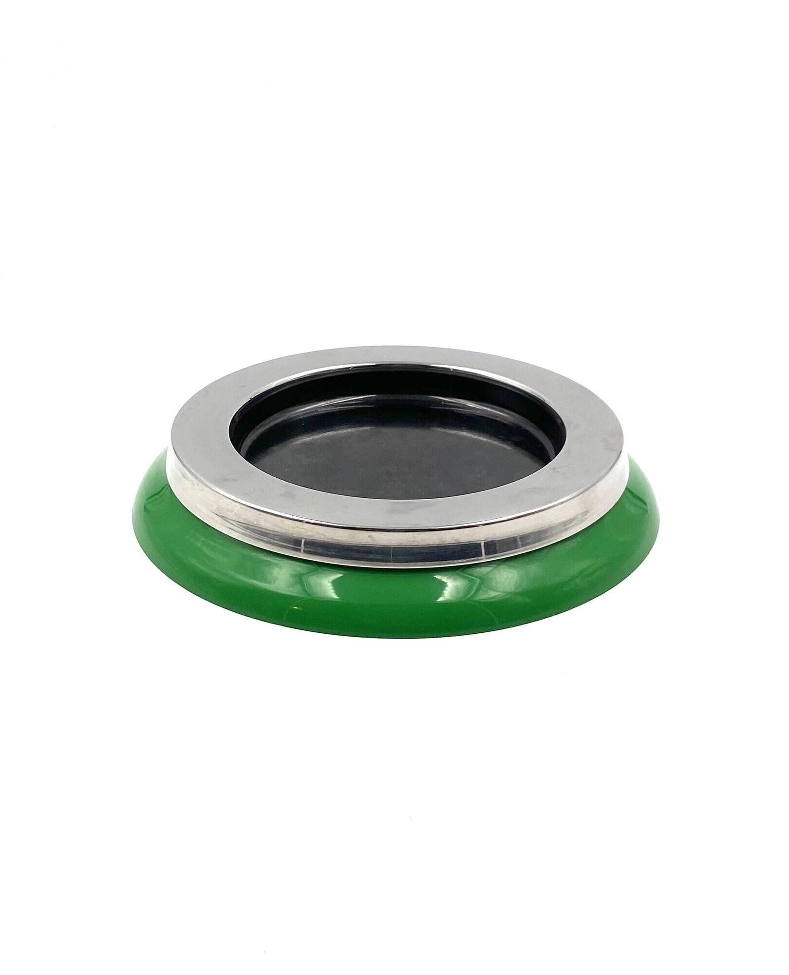 Sergio Asti, mod.4635 green ashtray / catchall, Kartell Italy 1967