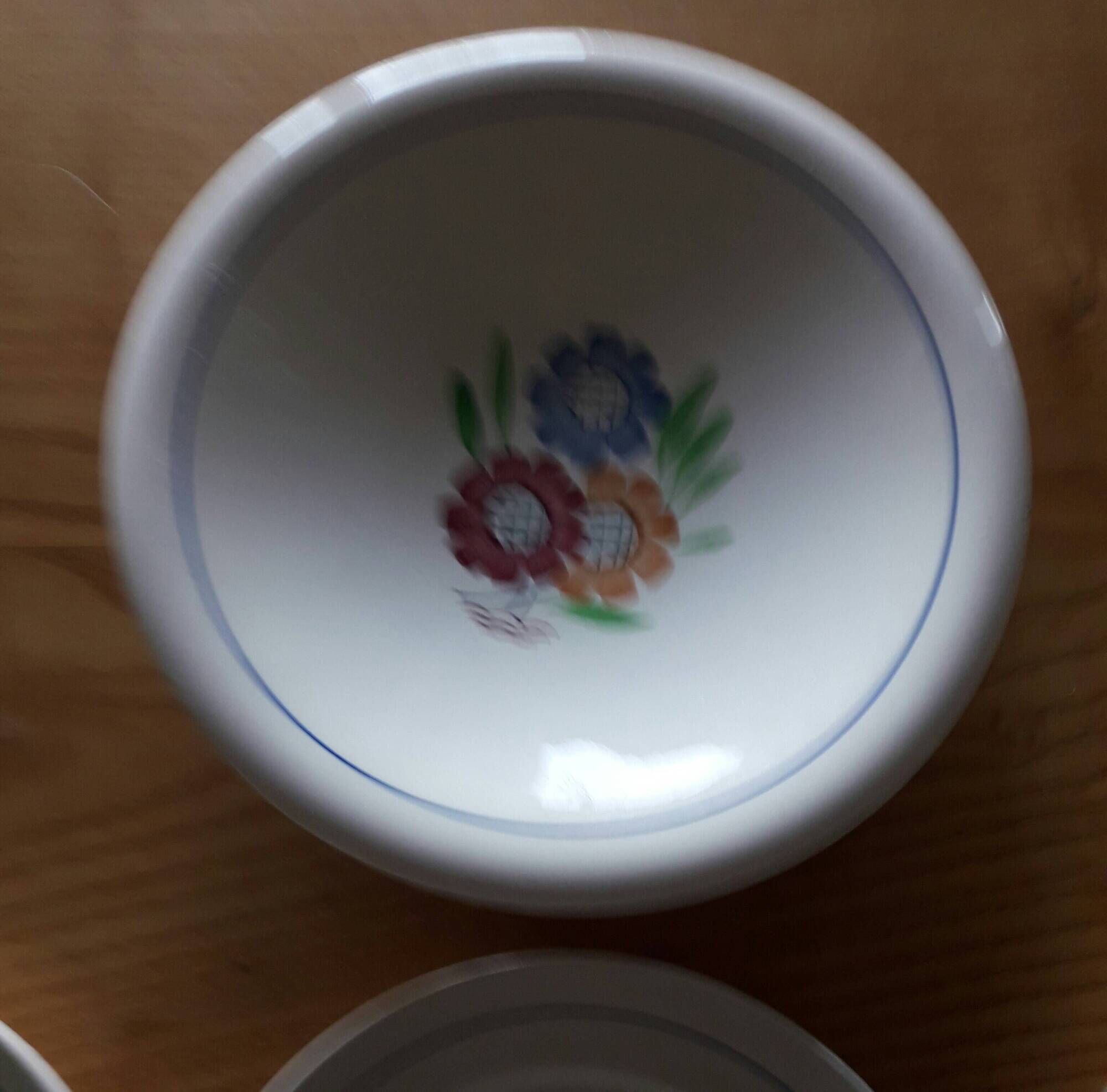 Set of 6 flat plates and 1 round dish KG Lunéville "Agnès"