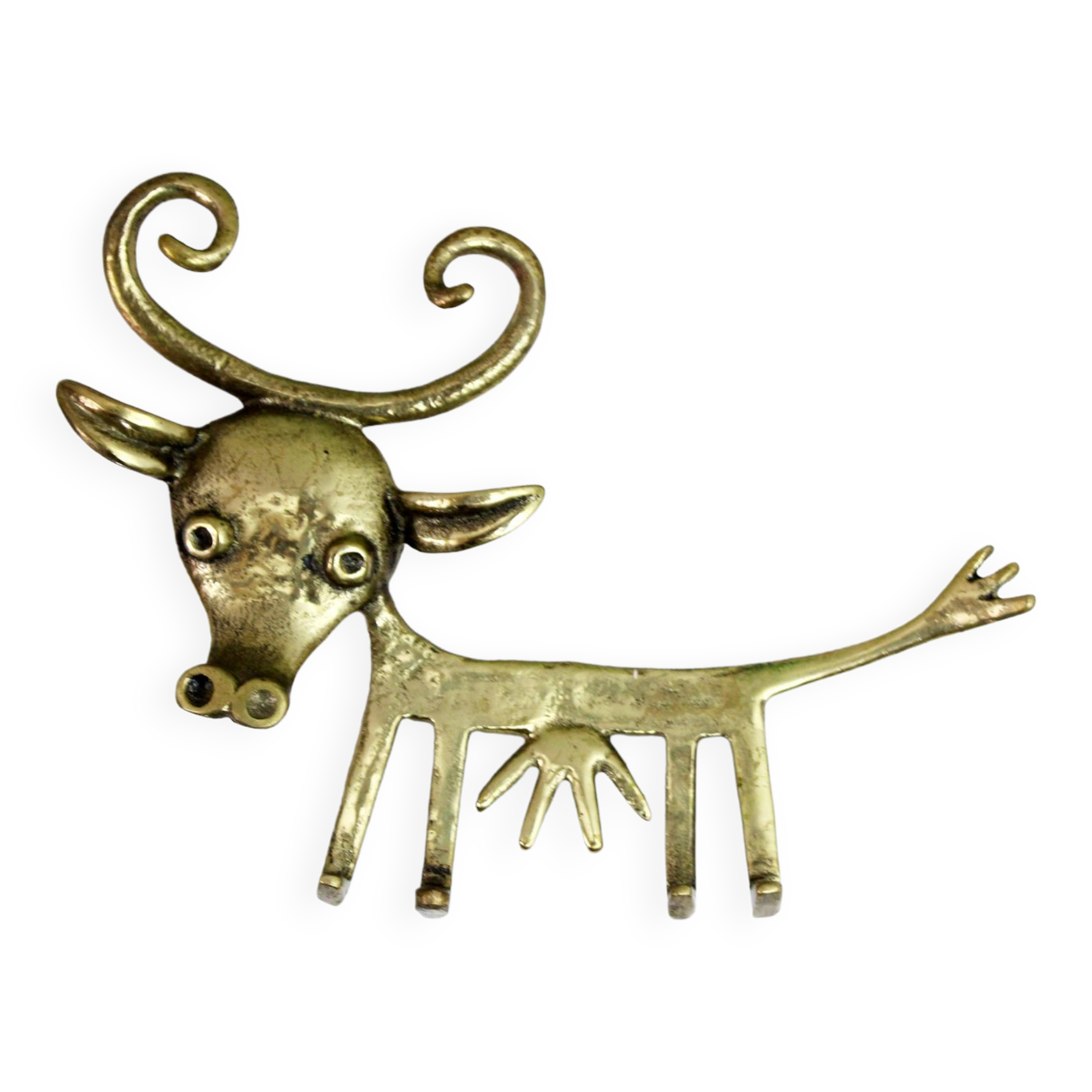 Bronze wall key ring by Walter Bosse