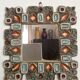 Miroir Les Cyclades par Roland Zobel, 30cmx30cm