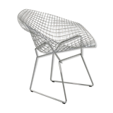 Diamond armchair chromed by Harry Bertoia for Knoll, 1990