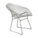 Diamond armchair chromed by Harry Bertoia for Knoll, 1990