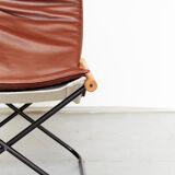 Takeshi Nii folding chair and ottoman "NychairX", 1970